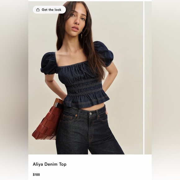 Reformation Tops - Aliya Denim Top